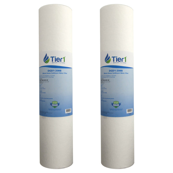 DGD-2501-20 Pentek Comparable Whole House Sediment Water Filter by Tier1 - Whole House Cartridges - 18.97 - DiscountFilterStore.com