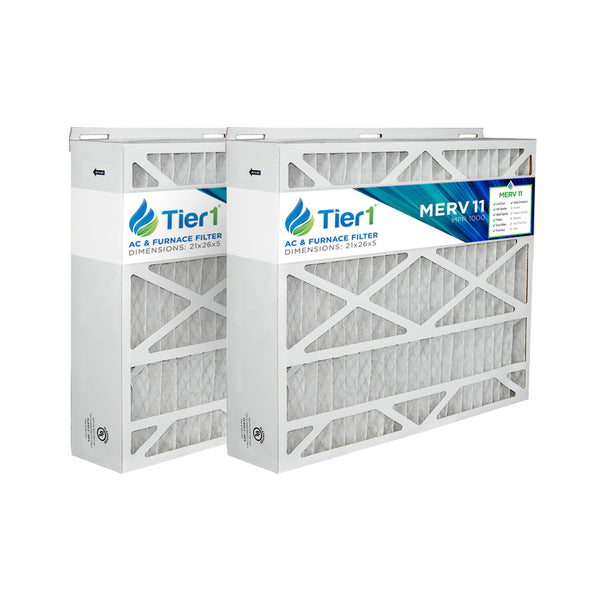 Tier1 brand replacement for Trane BAYFTAH26M - 21 x 26 x 5 - MERV 11 (2-Pack) - Air Filters - 97.65 - DiscountFilterStore.com
