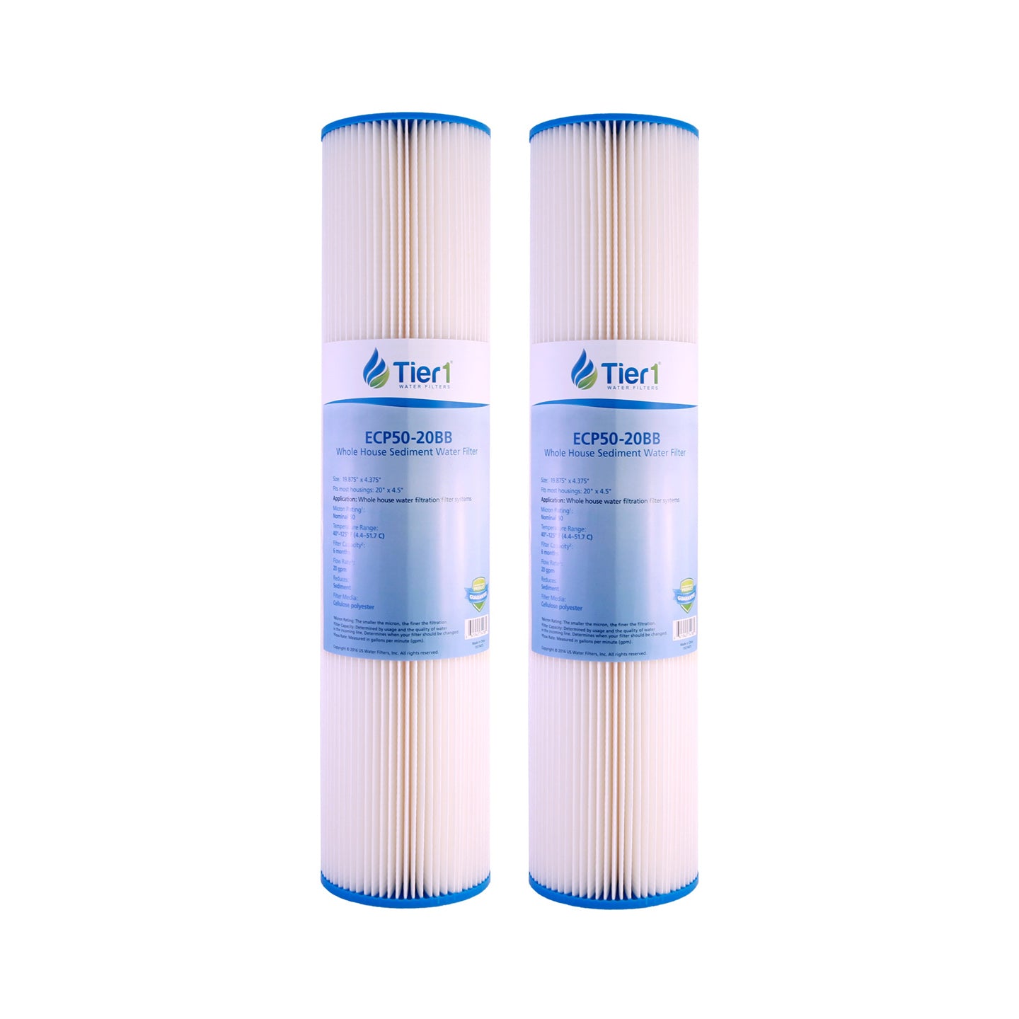 ECP50-20BB Pentek Comparable Replacement Filter Cartridge by Tier1 - DiscountFilterStore.com