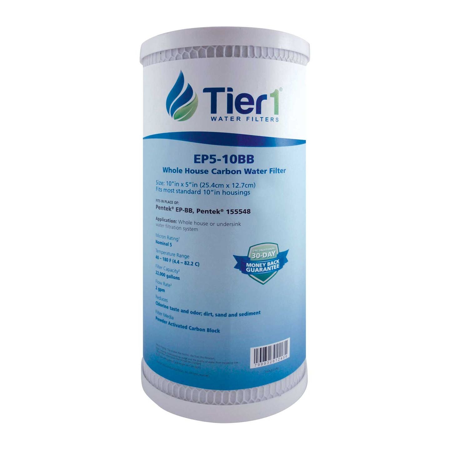 EP5-10BB Tier1 Carbon Block Water Filter - DiscountFilterStore.com