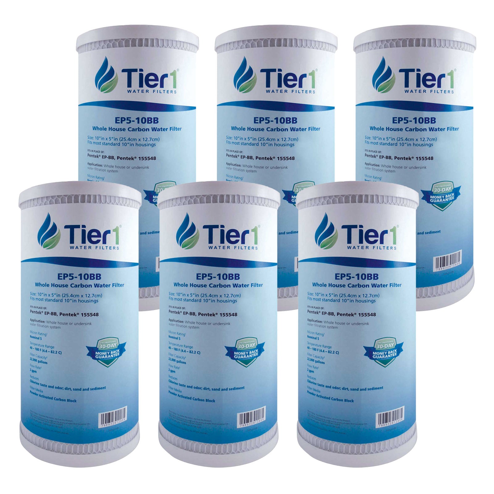 EP5-10BB Tier1 Carbon Block Water Filter - DiscountFilterStore.com