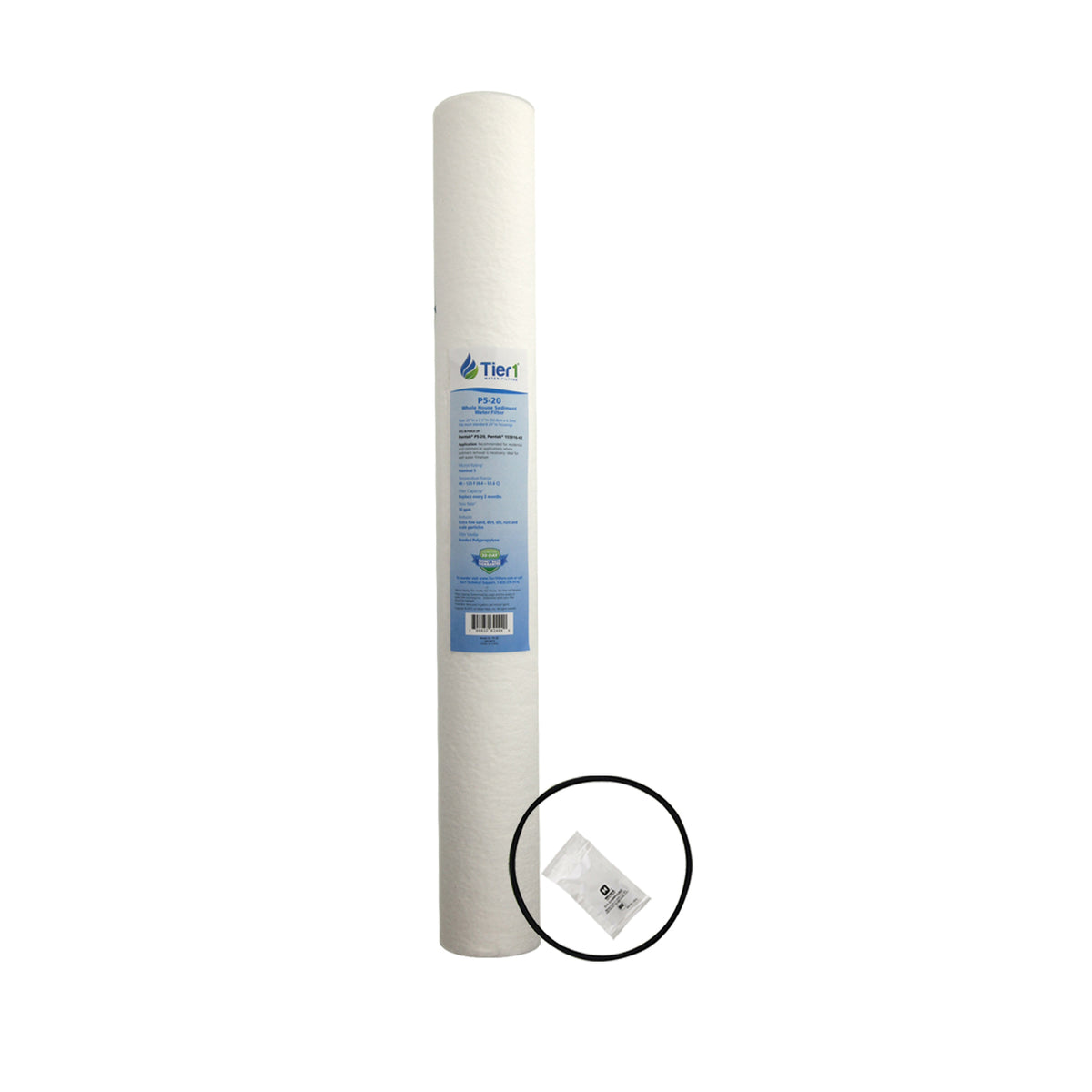 P5 155014-43 Pentek Spun Polypropylene Filter Cartridge Comparable Replacement Kit with O-ring and Lubricant by Tier1 - DiscountFilterStore.com