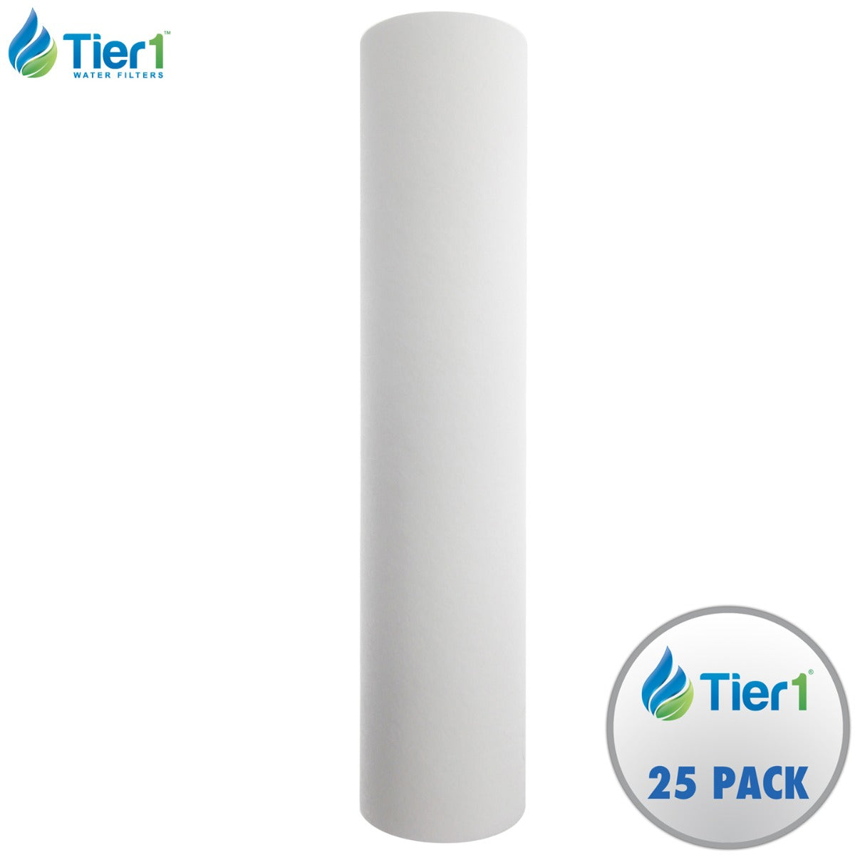 20 inch x 4.5 inch Sediment Water Filter by Tier1 (10 Micron) - DiscountFilterStore.com