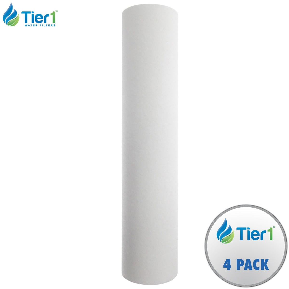 20 inch x 4.5 inch Sediment Water Filter by Tier1 (10 Micron) - DiscountFilterStore.com