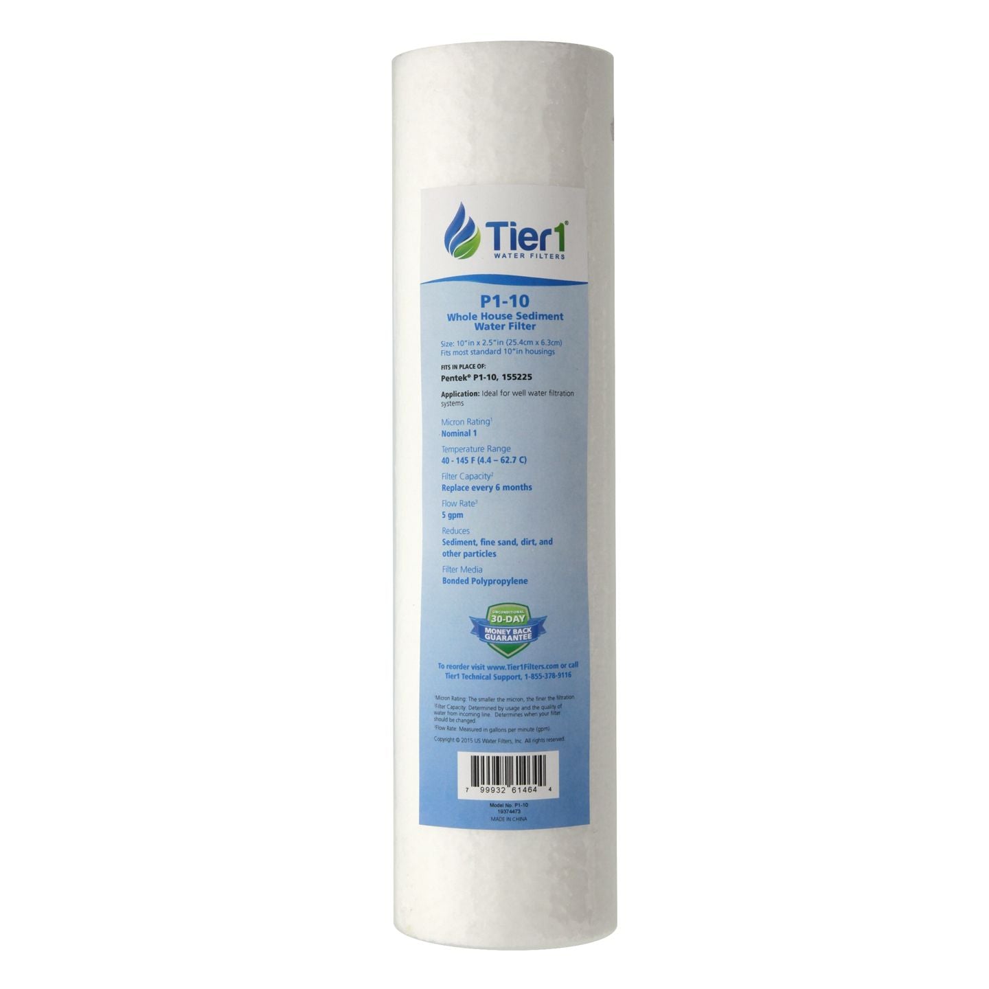 P1 Pentek Comparable Whole House Sediment Water Filter by Tier1 - DiscountFilterStore.com