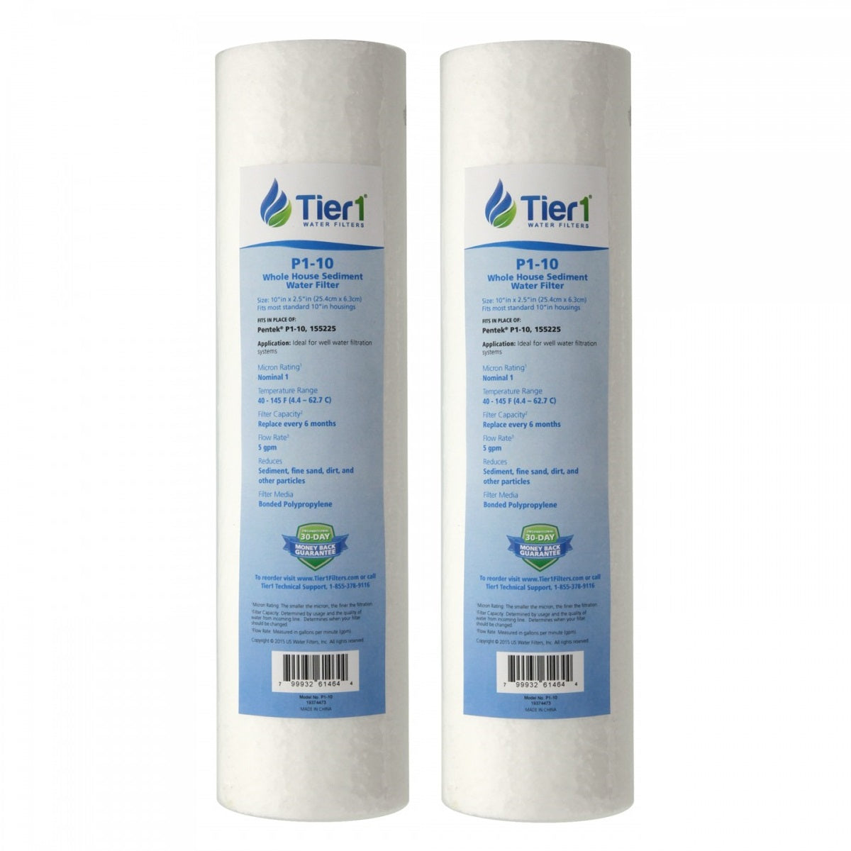 P1 Pentek Comparable Whole House Sediment Water Filter by Tier1 - DiscountFilterStore.com