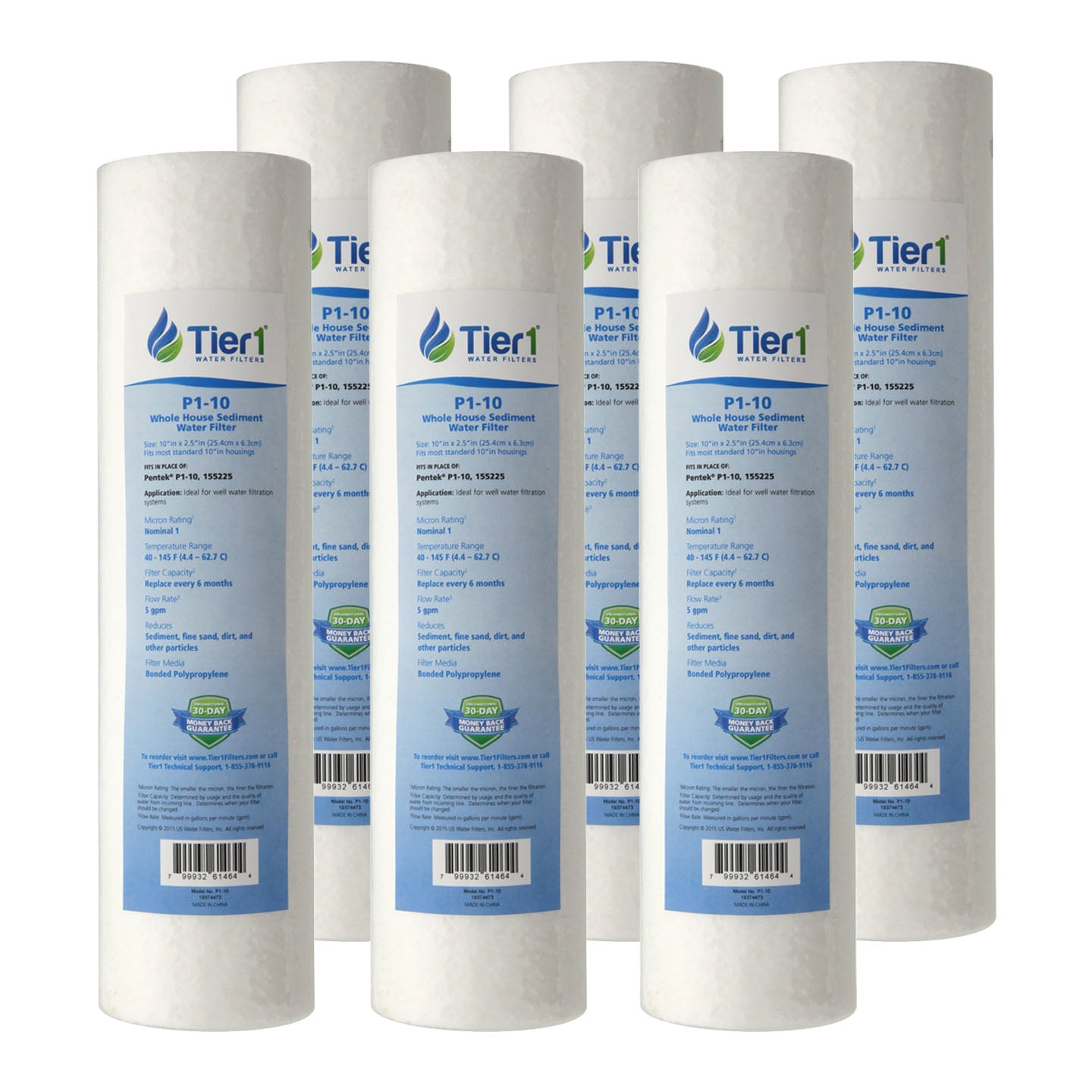 P1 Pentek Comparable Whole House Sediment Water Filter by Tier1 - DiscountFilterStore.com