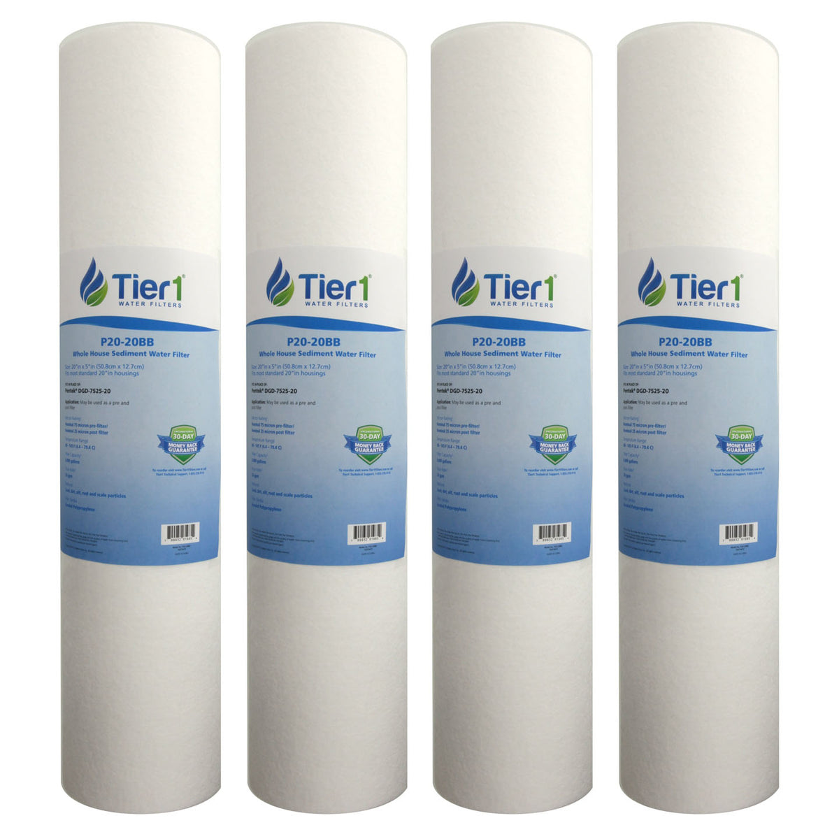 DGD-7525-20 Pentek Comparable Whole House Replacement Sediment Filter Cartridge by Tier1 - DiscountFilterStore.com