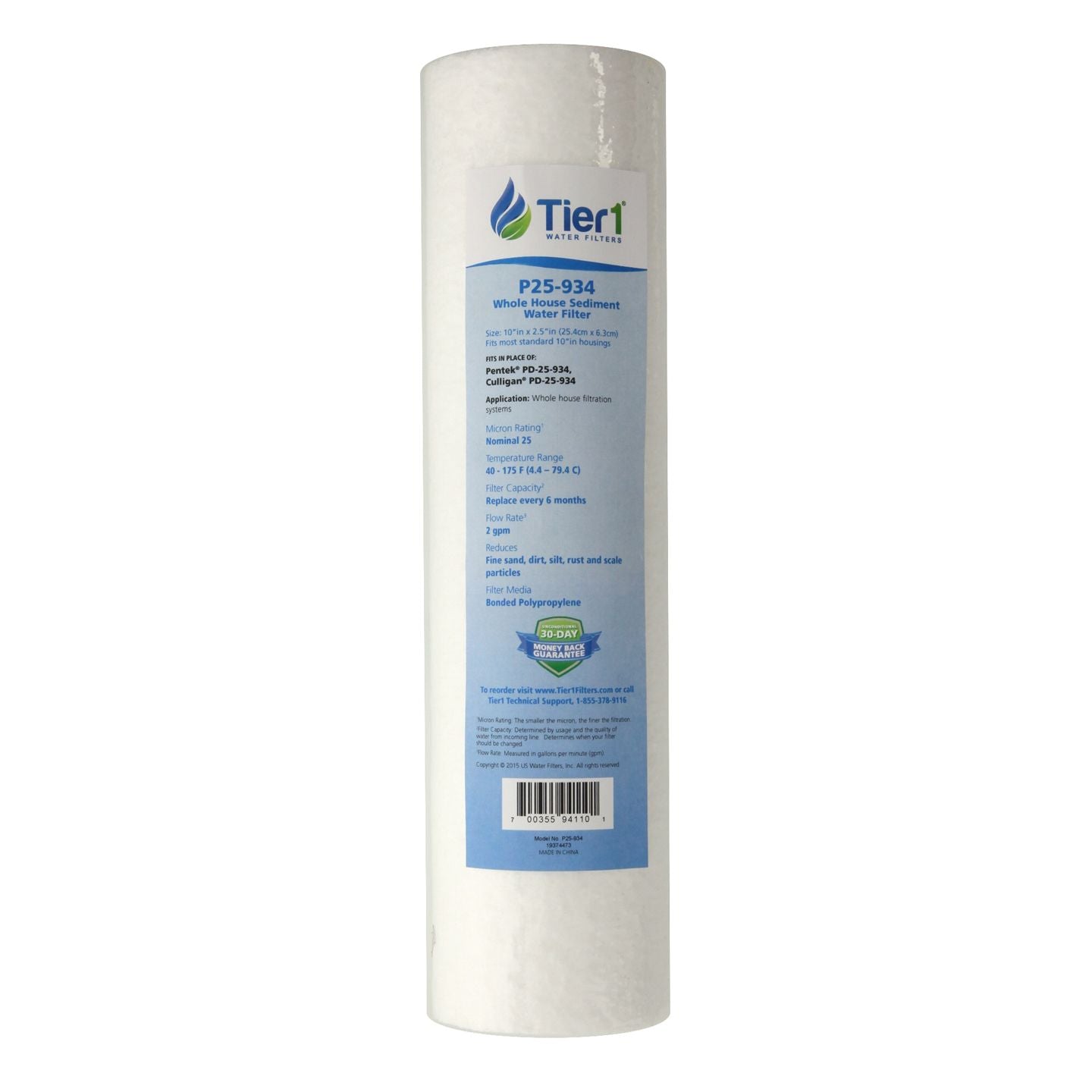 PD-25-934 Pentek Comparable Whole House Water Filter by Tier1 - DiscountFilterStore.com