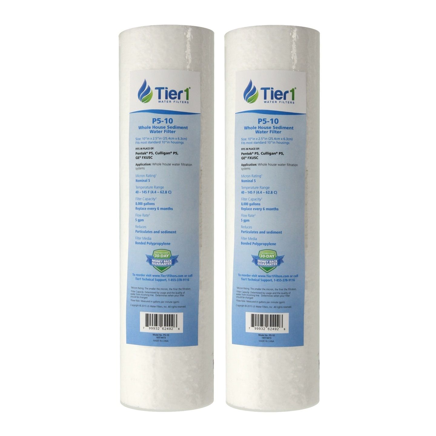 P5 Pentek Comparable Whole House Replacement Sediment Filter Cartridge by Tier1 - DiscountFilterStore.com