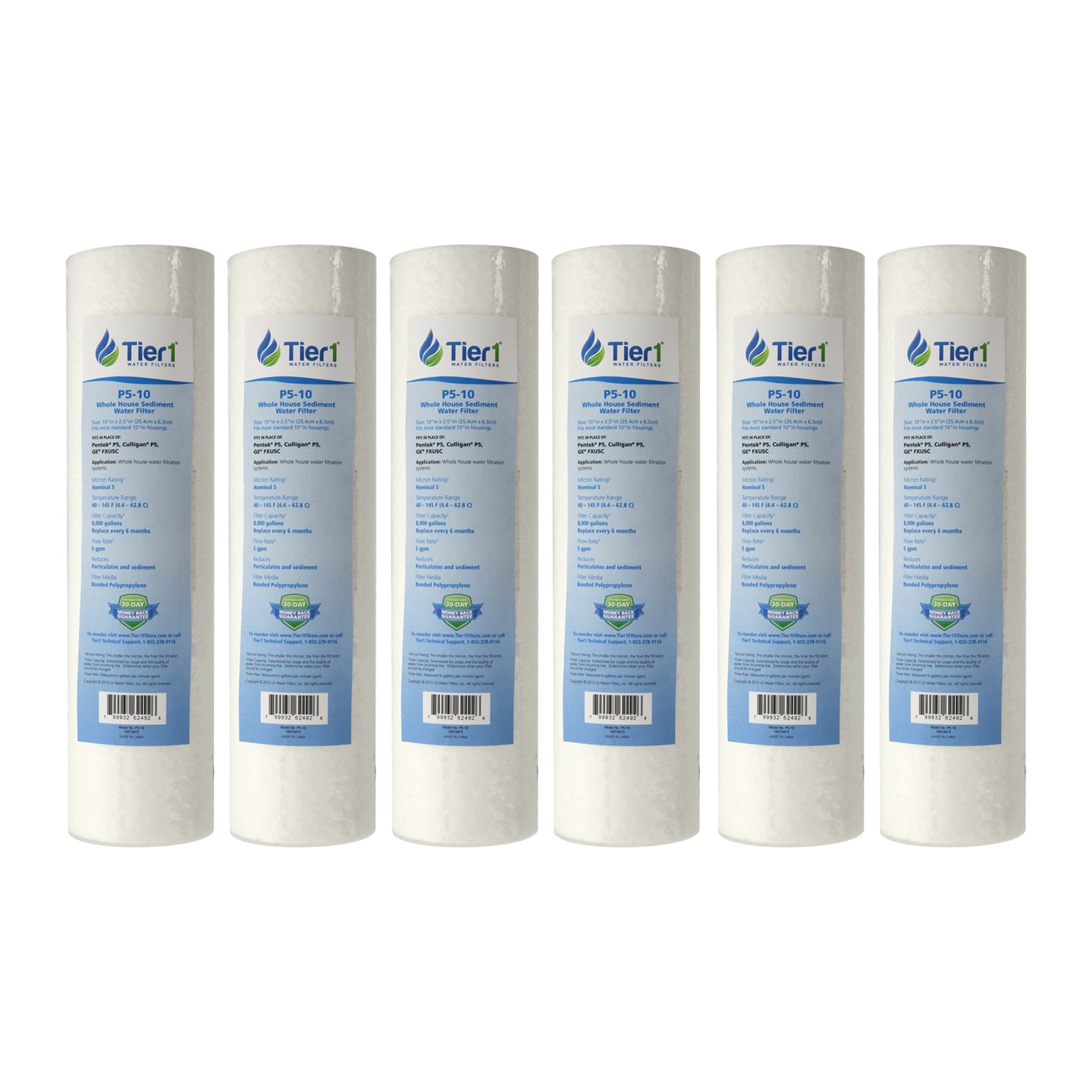 P5 Pentek Comparable Whole House Replacement Sediment Filter Cartridge by Tier1 - DiscountFilterStore.com