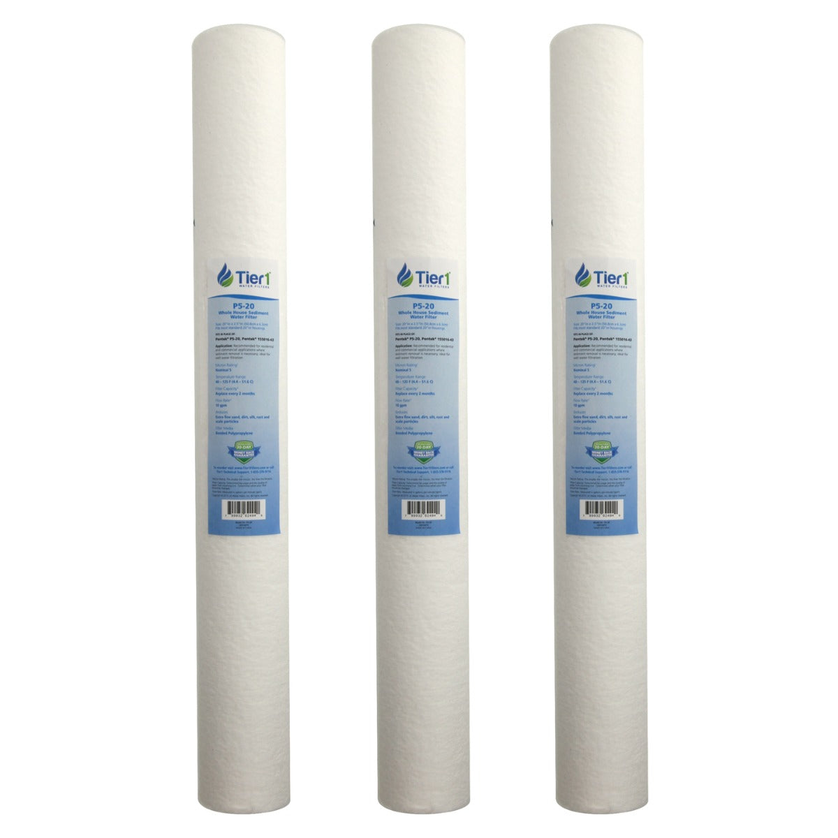 P5-20 Pentek Comparable Whole House Sediment Water Filter by Tier1 - DiscountFilterStore.com