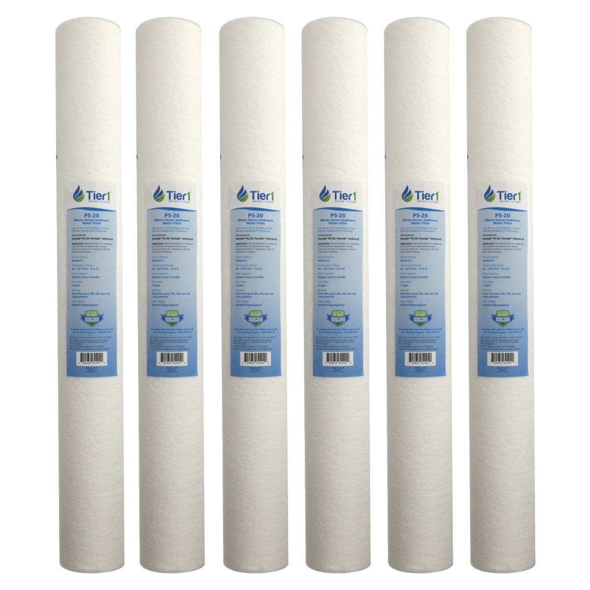 P5-20 Pentek Comparable Whole House Sediment Water Filter by Tier1 - DiscountFilterStore.com