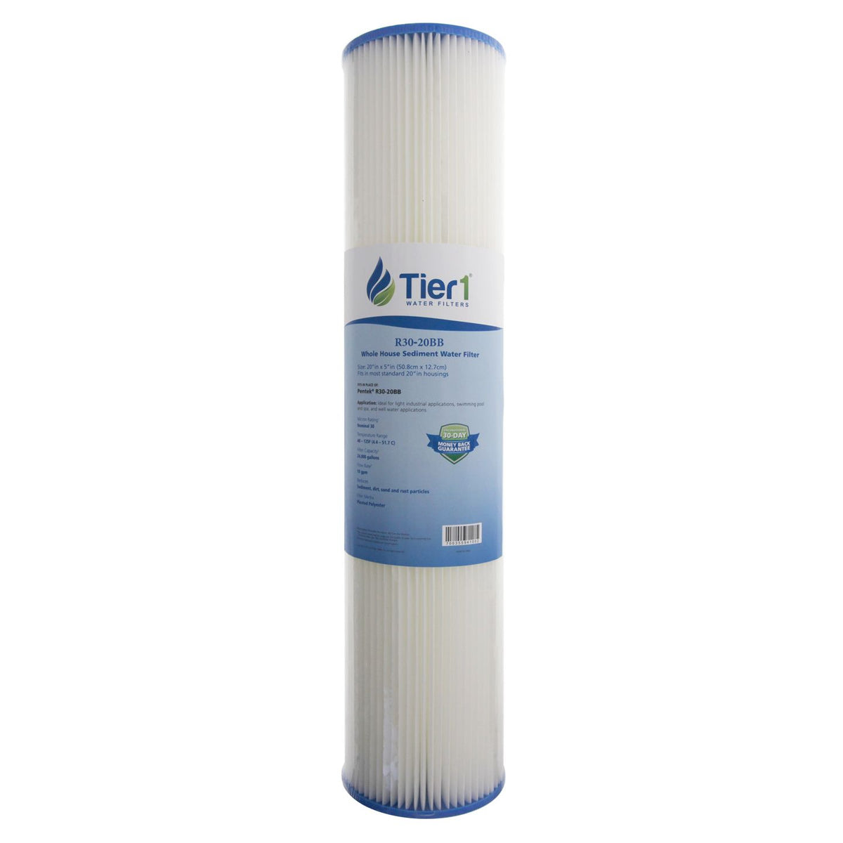 R30-20BB Pentek Comparable Whole House Sediment Water Filter by Tier1 - DiscountFilterStore.com