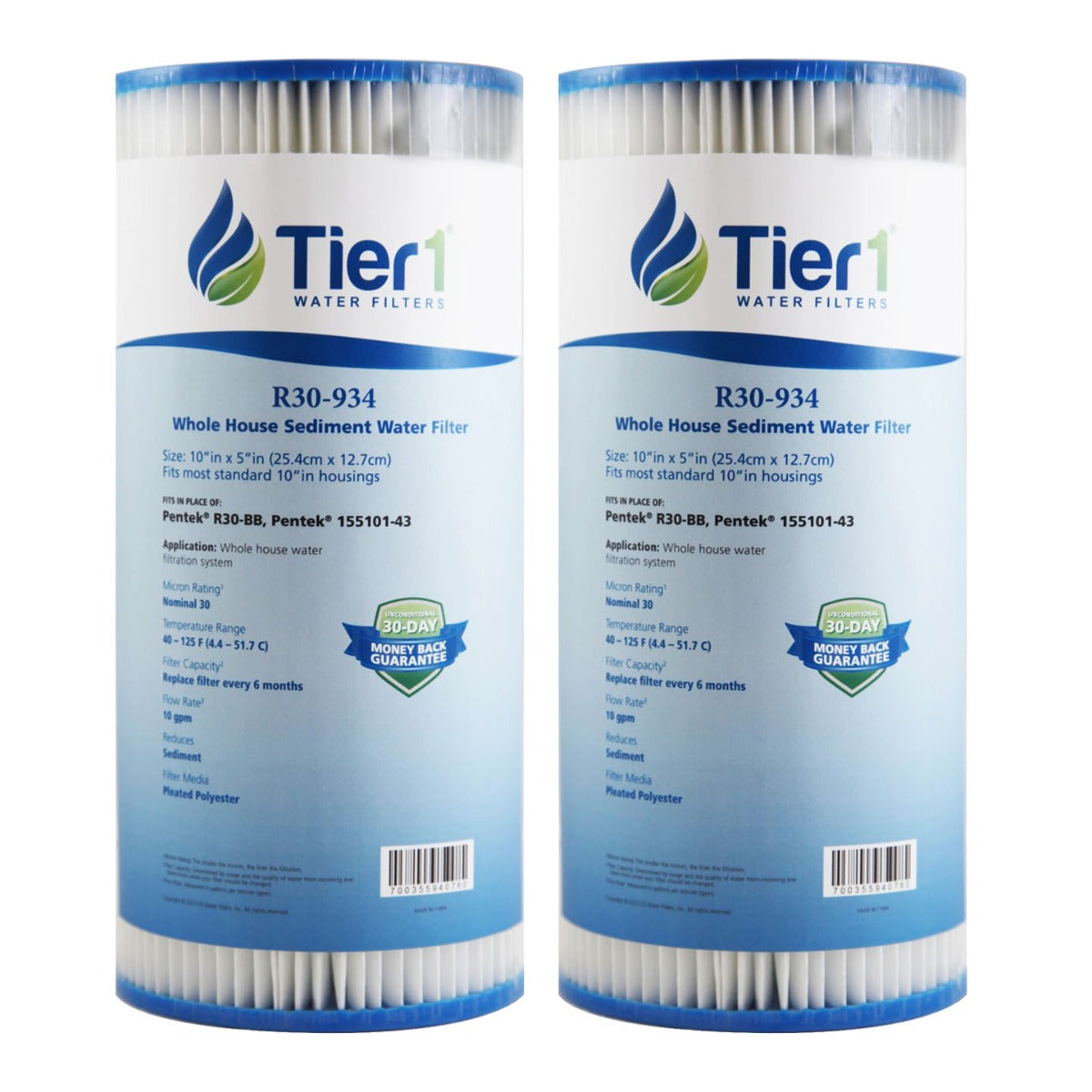 R30BB Pentek Comparable Whole House Water Filter by Tier1 - DiscountFilterStore.com