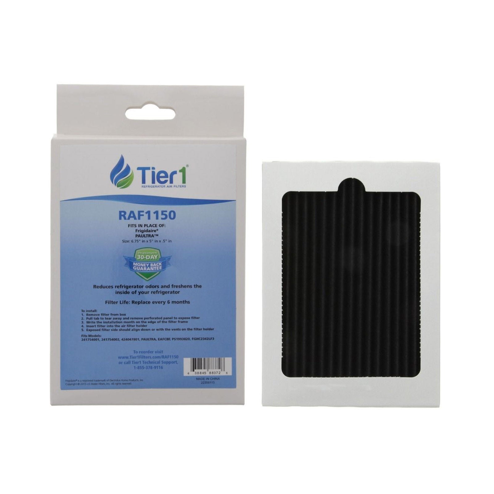 Paultra Frigidaire and EAFCBF Electrolux Comparable Refrigerator Air Filter by Tier1 - DiscountFilterStore.com