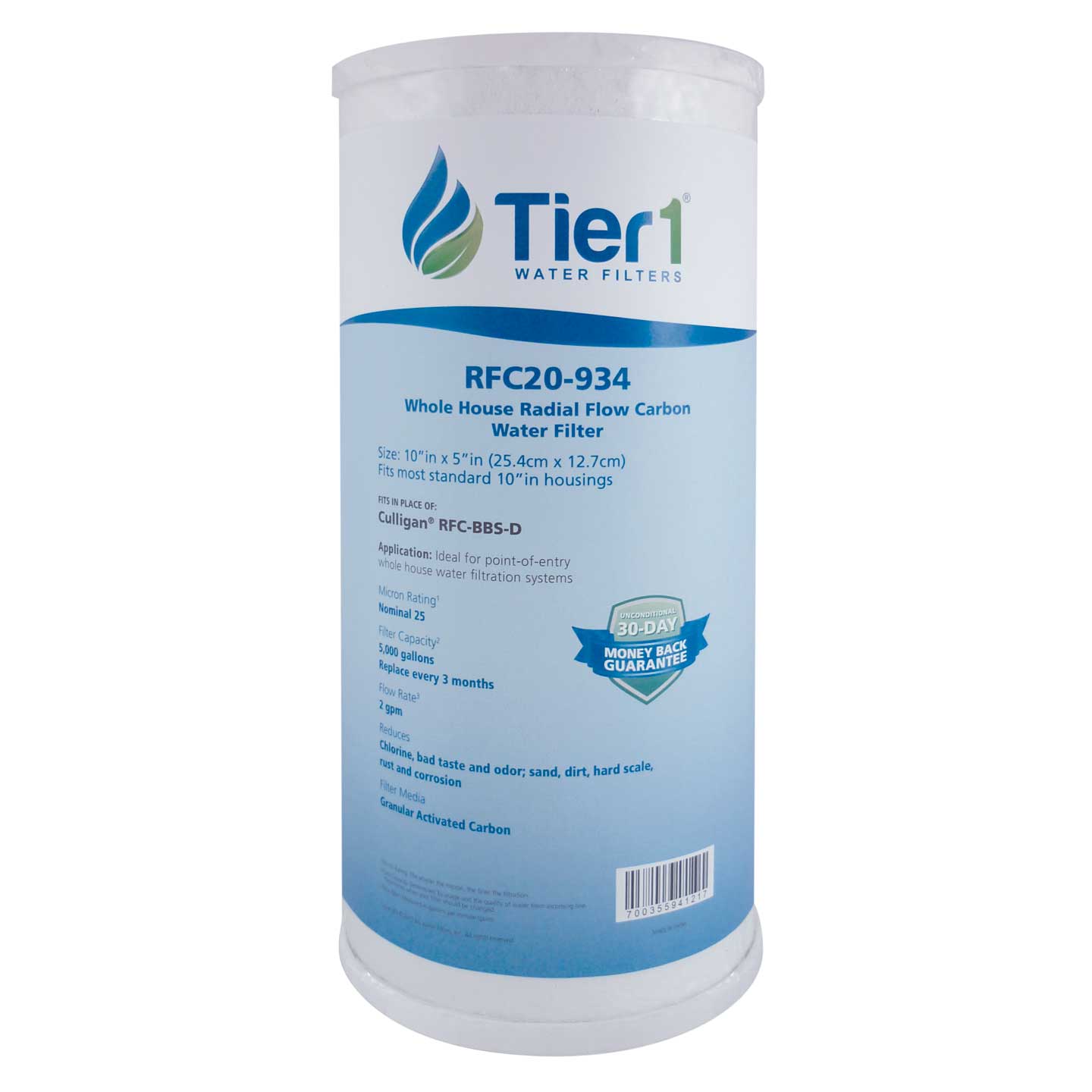 RFC-BBS-D Culligan Comparable Whole House Radial Flow Carbon Water Filter by Tier1 - DiscountFilterStore.com
