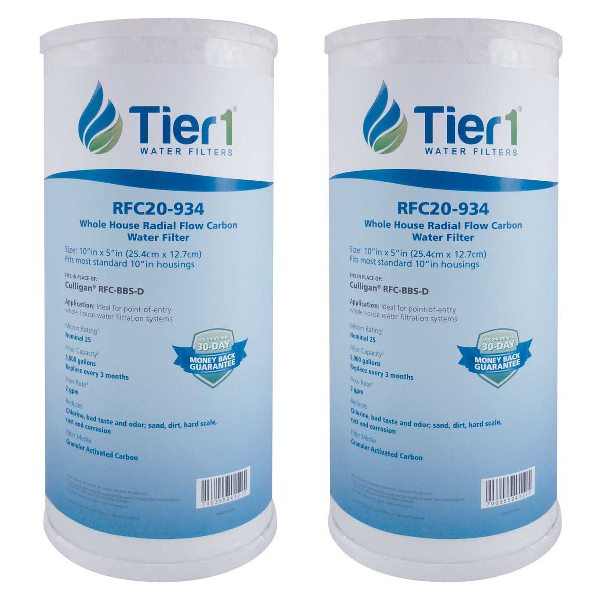 RFC-BBS-D Culligan Comparable Whole House Radial Flow Carbon Water Filter by Tier1 - DiscountFilterStore.com