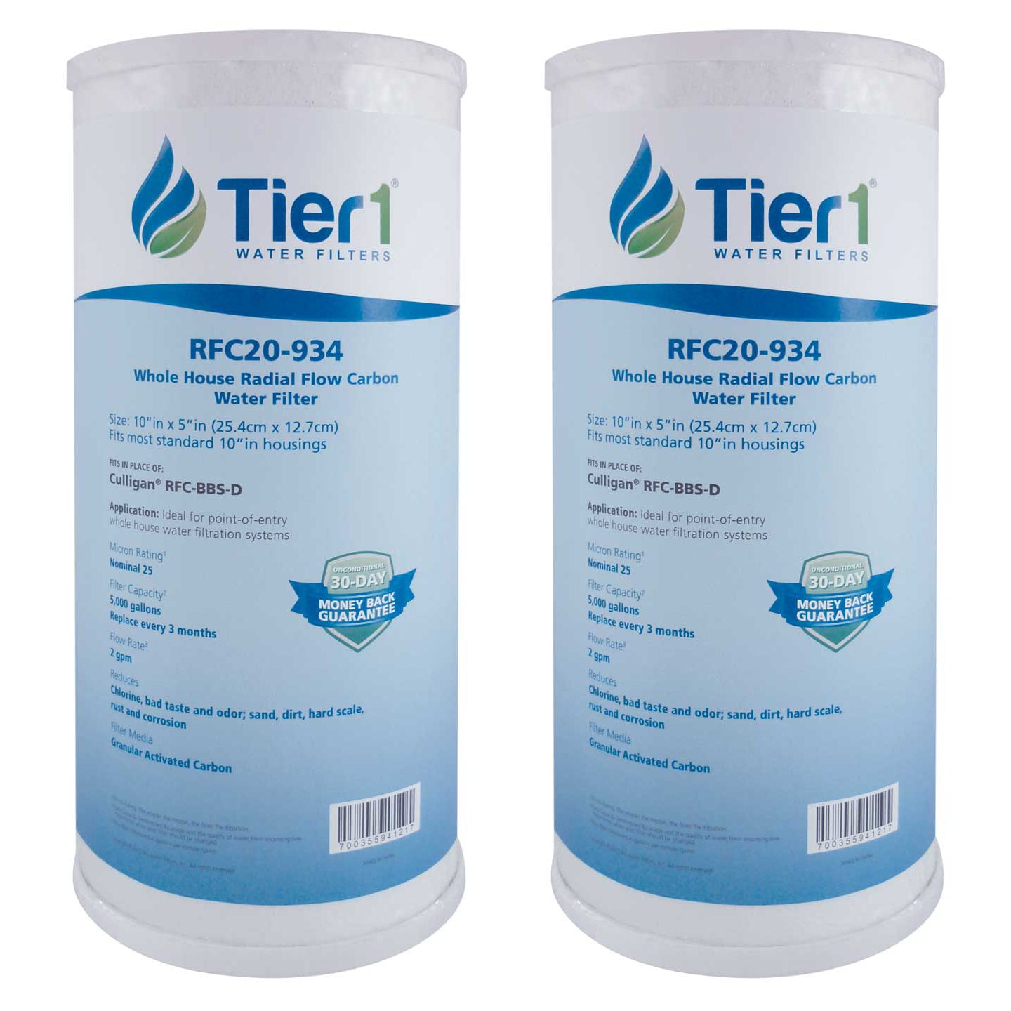 RFC-BBS-D Culligan Comparable Whole House Radial Flow Carbon Water Filter by Tier1 - DiscountFilterStore.com
