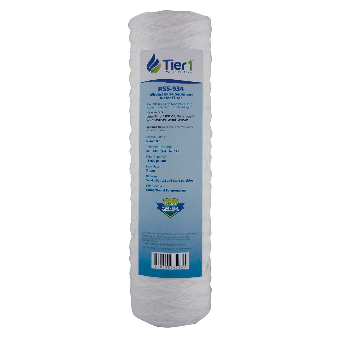 RS2SS OmniFilter Comparable Whole House Water Filter by Tier1 - DiscountFilterStore.com