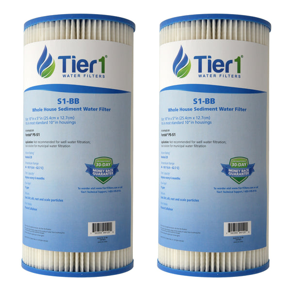 S1-BB Pentek Comparable Whole House Sediment Water Filter by Tier1 - Whole House Cartridges - 9.75 - DiscountFilterStore.com