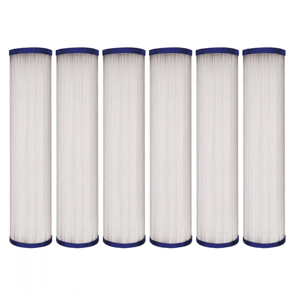 10 inch x 2.5 inch Pleated Sediment Water Filter by Tier1 (30 Micron) - Whole House Cartridges - 6.32 - DiscountFilterStore.com