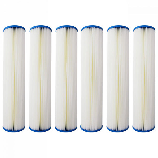 20 inch x 4.5 inch Pleated Sediment Water Filter by Tier1 (20 Micron) - Whole House Cartridges - 24.95 - DiscountFilterStore.com