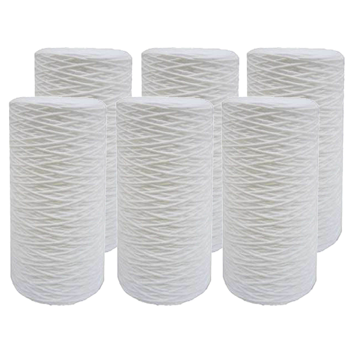 10 inch x 4.5 inch String-Wound Sediment Water Filter by Tier1 (5 Micron) - DiscountFilterStore.com
