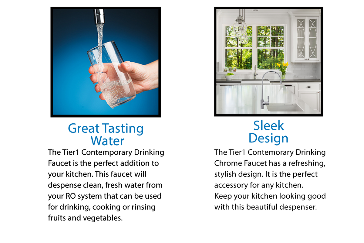 LF-EC25-CP Tier1 Contemporary Ceramic Faucet - Chrome - DiscountFilterStore.com