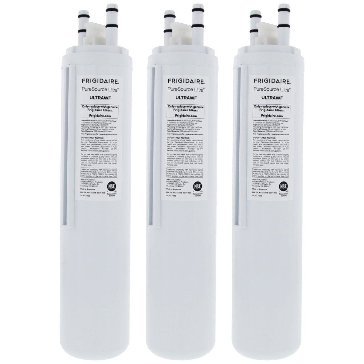 ULTRAWF Frigidaire PureSource Ultra Refrigerator Water Filter 3 Pack- DiscountFilterStore.com
