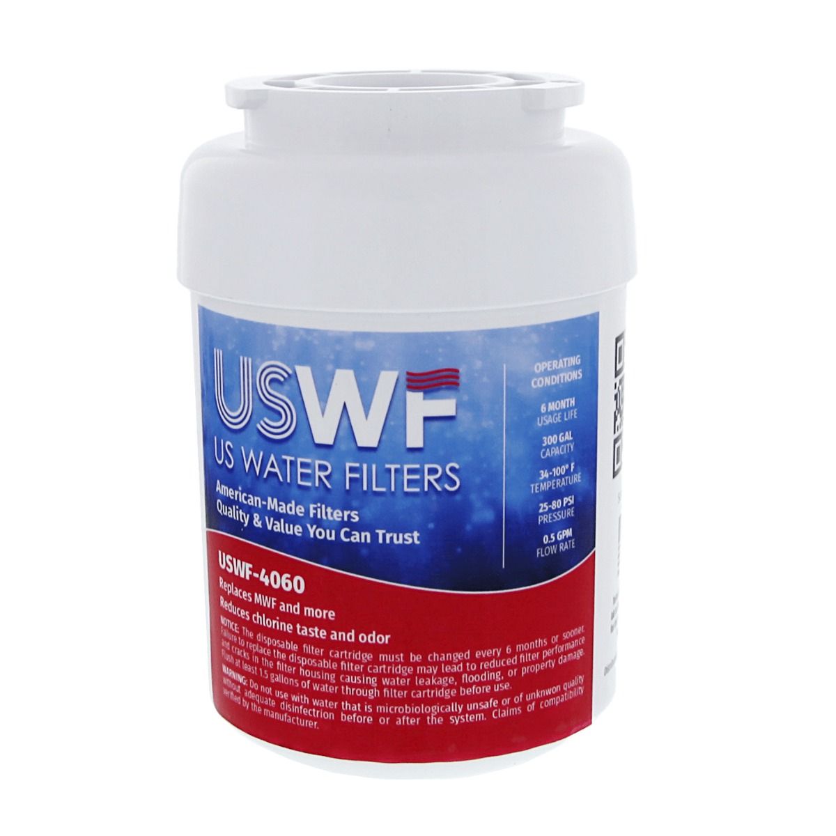 MWF GE SmartWater Refrigerator Water Filter Replacement by USWF - DiscountFilterStore.com
