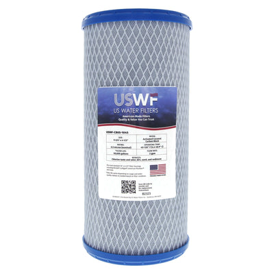 USWF Coconut Carbon Block Filter 0.5 Micron 10"x4.5" - Whole House Cartridges - 63.89 - DiscountFilterStore.com