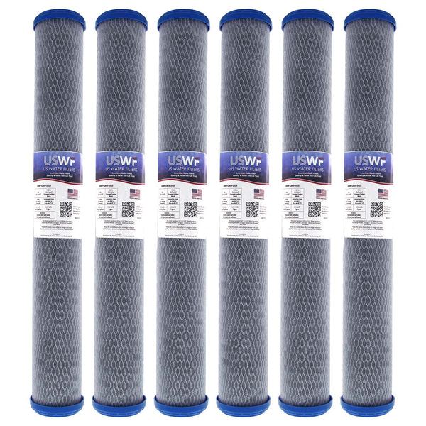USWF Coconut Carbon Block Filter 0.5 Micron 20"x2.5" - Whole House Cartridges - 33.79 - DiscountFilterStore.com