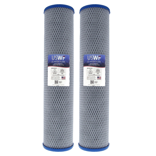 USWF Coconut Carbon Block Filter 0.5 Micron 20"x4.5" - Whole House Cartridges - 104.94 - DiscountFilterStore.com