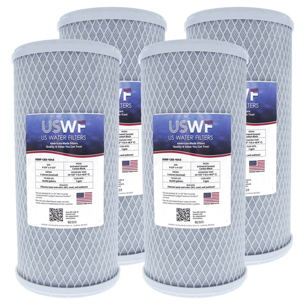 USWF Coconut Carbon Block Filter 5 Micron 10"x4.5" - Whole House Cartridges - 34.9 - DiscountFilterStore.com