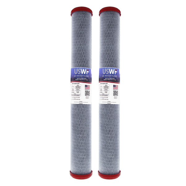 USWF Chloramine Reducing Filter Catalytic Carbon Block 1 Micron 20"x2.5" - Whole House Cartridges - 68.49 - DiscountFilterStore.com