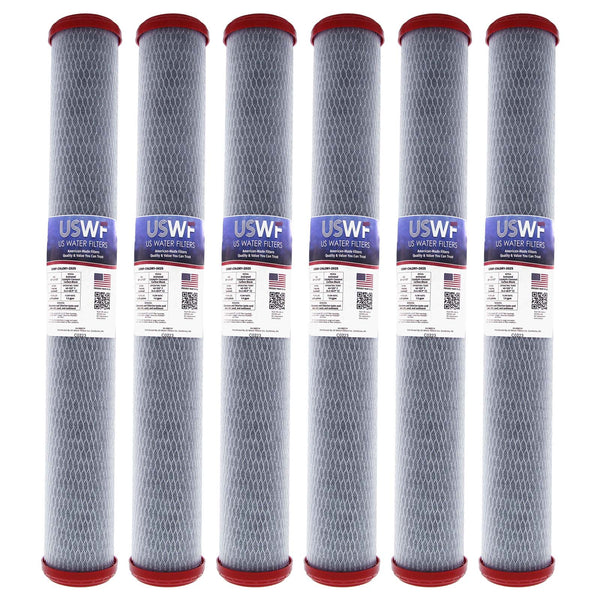 USWF Chloramine Reducing Filter Catalytic Carbon Block 1 Micron 20"x2.5" - Whole House Cartridges - 68.49 - DiscountFilterStore.com