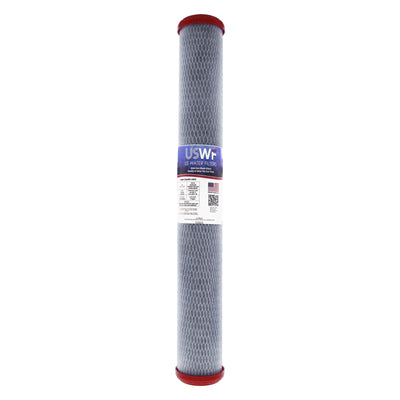 USWF Chloramine Reducing Filter Catalytic Carbon Block 1 Micron 20"x2.5" - Whole House Cartridges - 68.49 - DiscountFilterStore.com