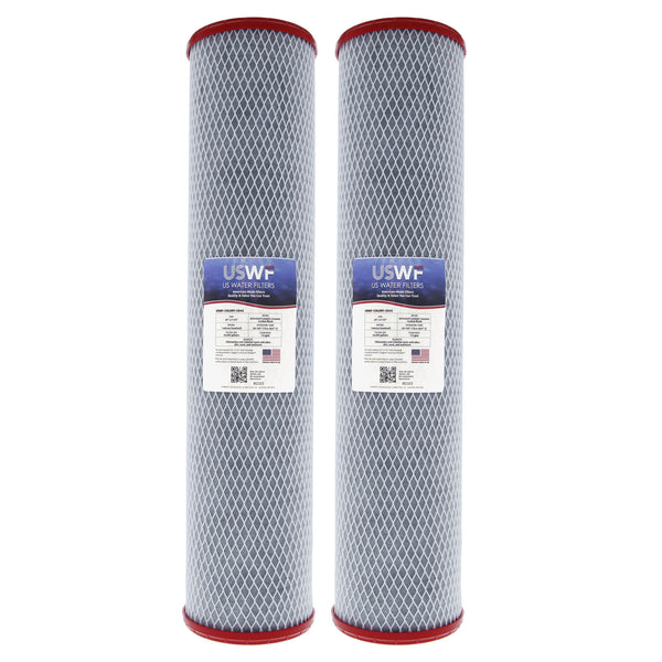 USWF Chloramine Reducing Filter Catalytic Carbon Block 1 Micron 20"x4.5" - Whole House Cartridges - 155.59 - DiscountFilterStore.com