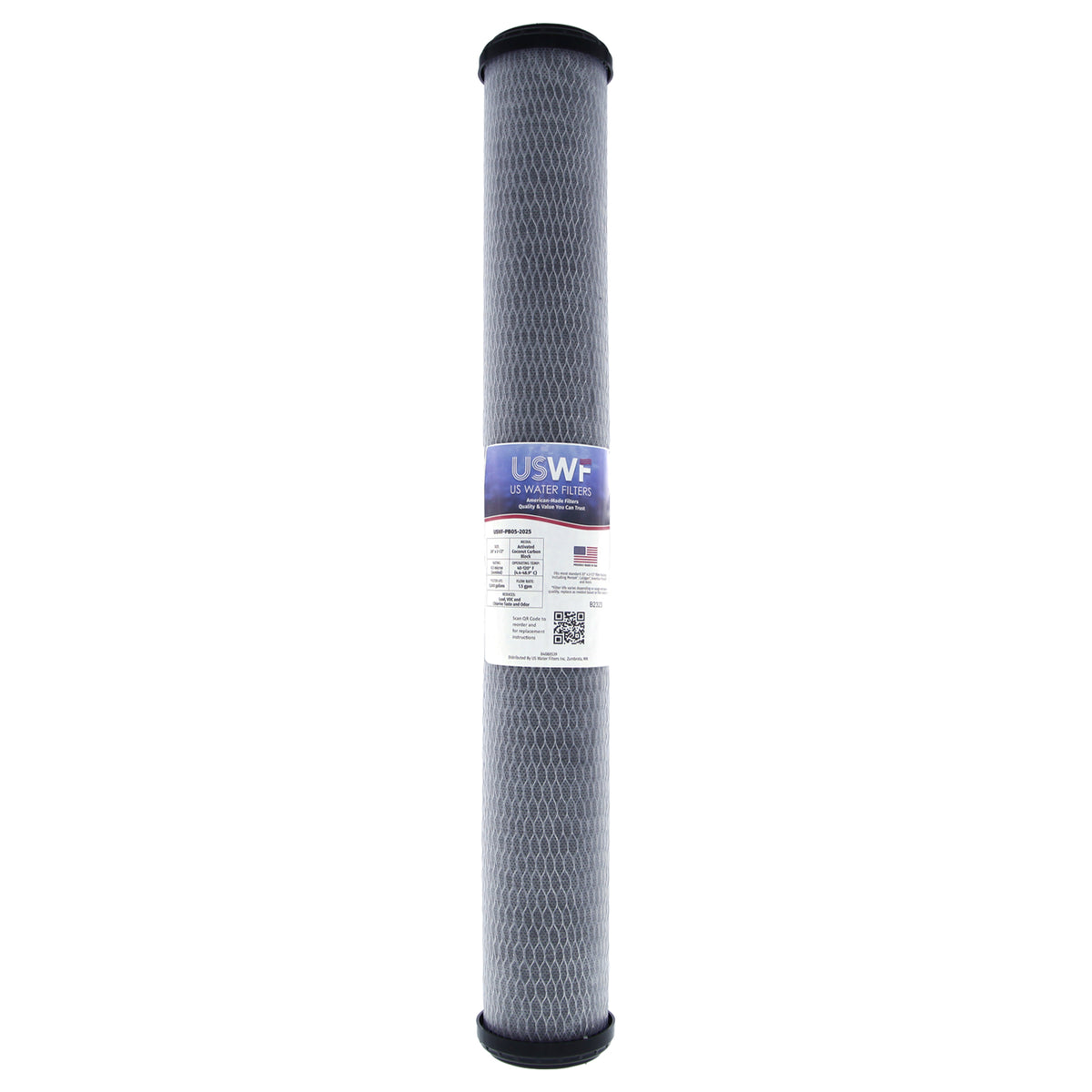 USWF Lead Reducing Carbon Block Filter 0.5 Micron 20"x2.5" - DiscountFilterStore.com