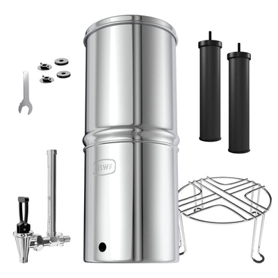 USWF 2.25 Gallon Stainless Steel Gravity Fed Filter System - Countertop & Faucet Filters - 174.49 - DiscountFilterStore.com