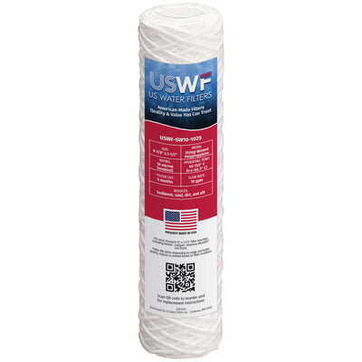 USWF 10 Micron 10"x2.5" String Wound Sediment Filter - Whole House Cartridges - 5.0 - DiscountFilterStore.com