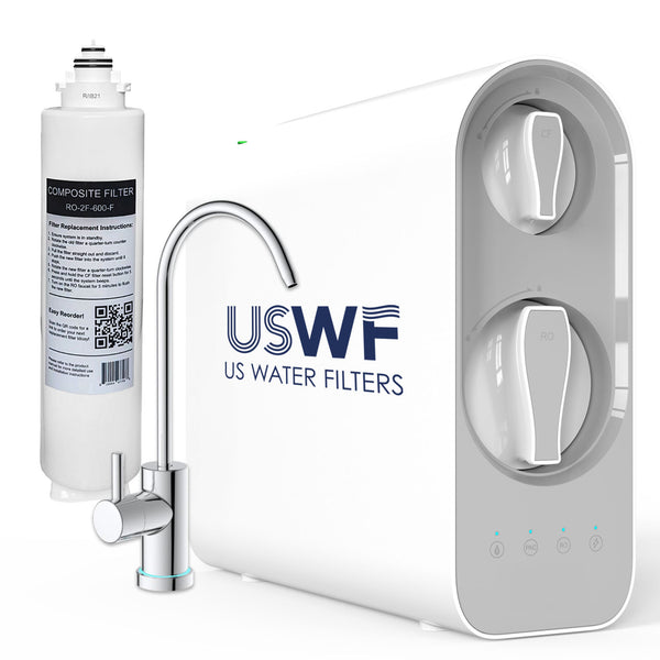 USWF Tankless RO Water Filter System – Reduces Fluoride, Lead, PFAS & more - Inline & RO Filters - 153.59 - DiscountFilterStore.com