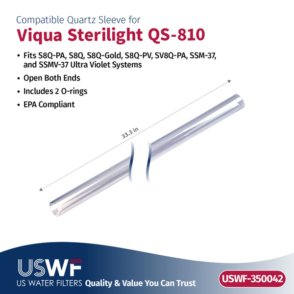 USWF Replacement for VIQUA S810-QL UV Lamp/Sleeve Combo | Fits the VIQUA S8Q, SV8Q-PA, & SSM-37 Series UV Systems - Whole House Systems - 75.92 - DiscountFilterStore.com