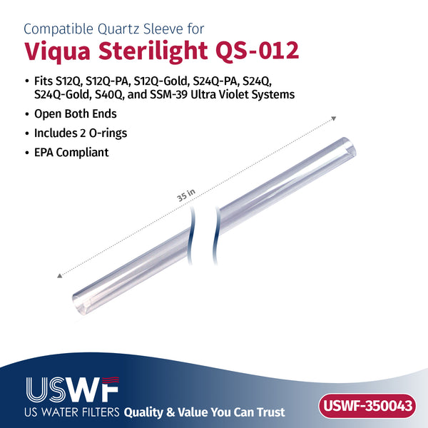 USWF Replacement for VIQUA S36-QL UV Lamp/Sleeve Combo | Fits the VIQUA S12Q, S24Q, S40Q, & SSM-39 Series UV Systems - Whole House Systems - 78.6 - DiscountFilterStore.com
