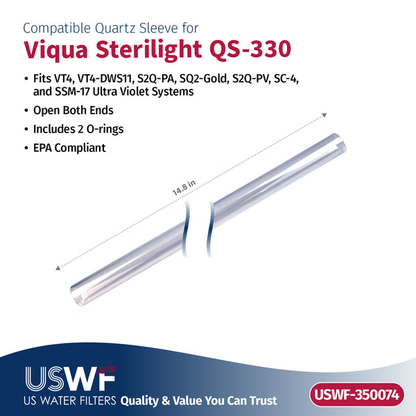 USWF Replacement for VIQUA S330-QL UV Lamp/Sleeve Combo | Fits the VIQUA S2Q-PA, SC4, VT-4, & SSM-17 Series UV Systems - Whole House Systems - 65.49 - DiscountFilterStore.com