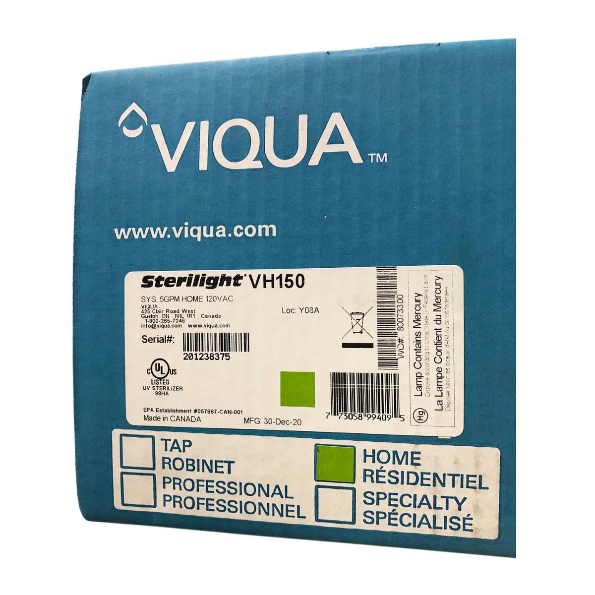 Viqua VH150 Whole House UV System - DiscountFilterStore.com