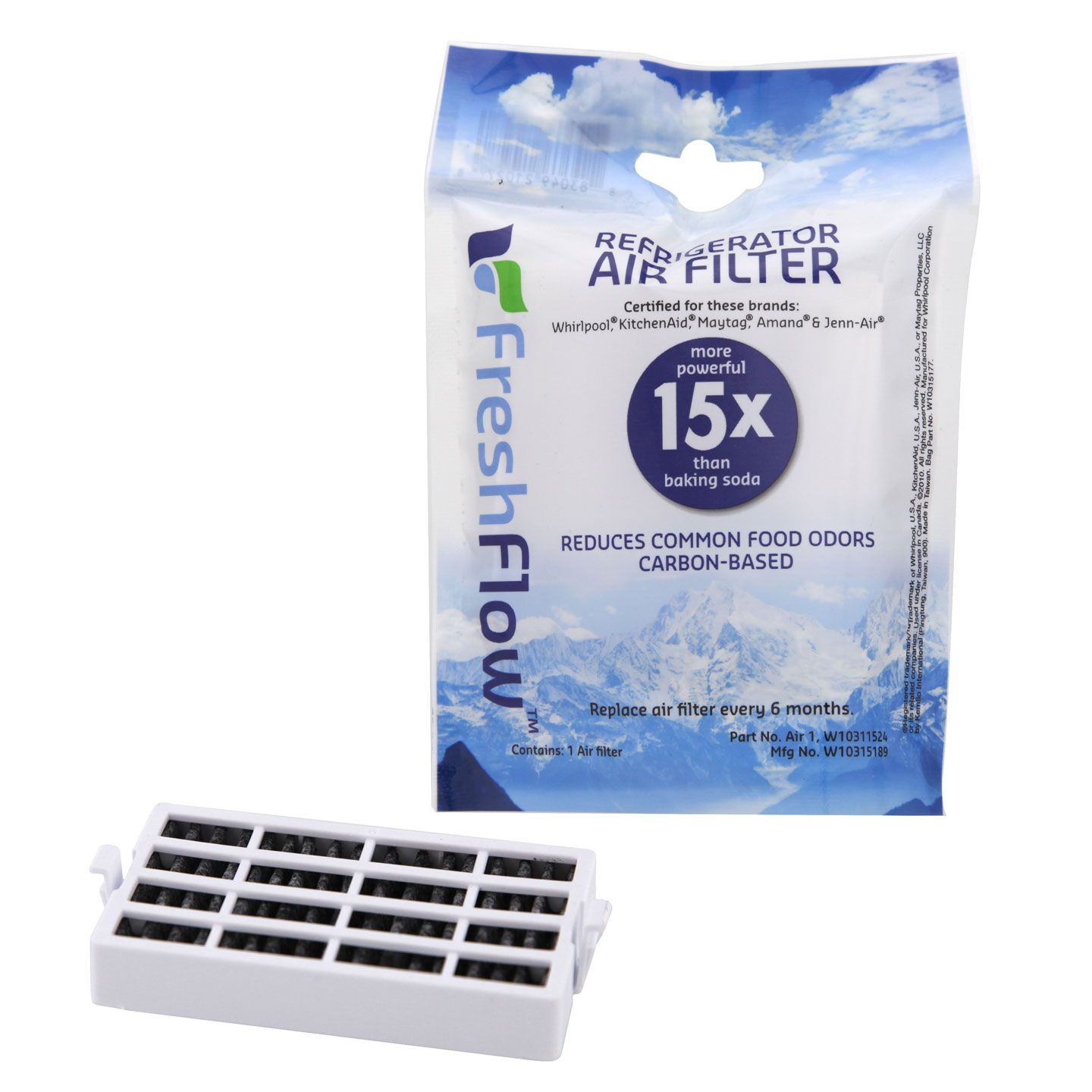 W10311524 Whirlpool FreshFlow Refrigerator Air Filter - DiscountFilterStore.com