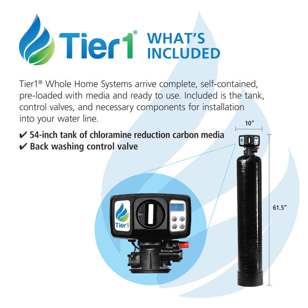 Precision Series Whole House Water Filtration System for Chloramine and Chlorine, Taste & Odor Reduction by Tier1 for 4 - 6 Bathrooms - Whole House Systems - 1257.39 - DiscountFilterStore.com