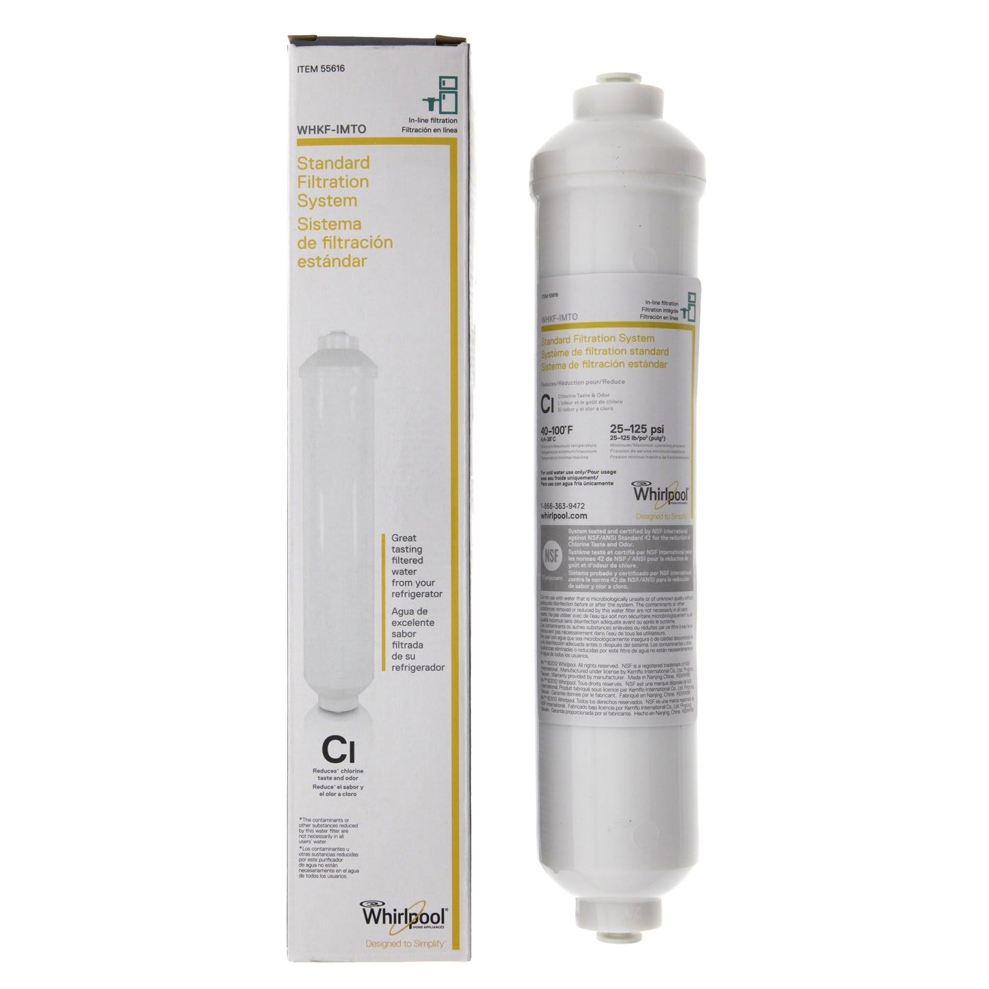 WHKF-IMTO Whirlpool Inline Filter - Inline & RO Filters - 11.99 - DiscountFilterStore.com